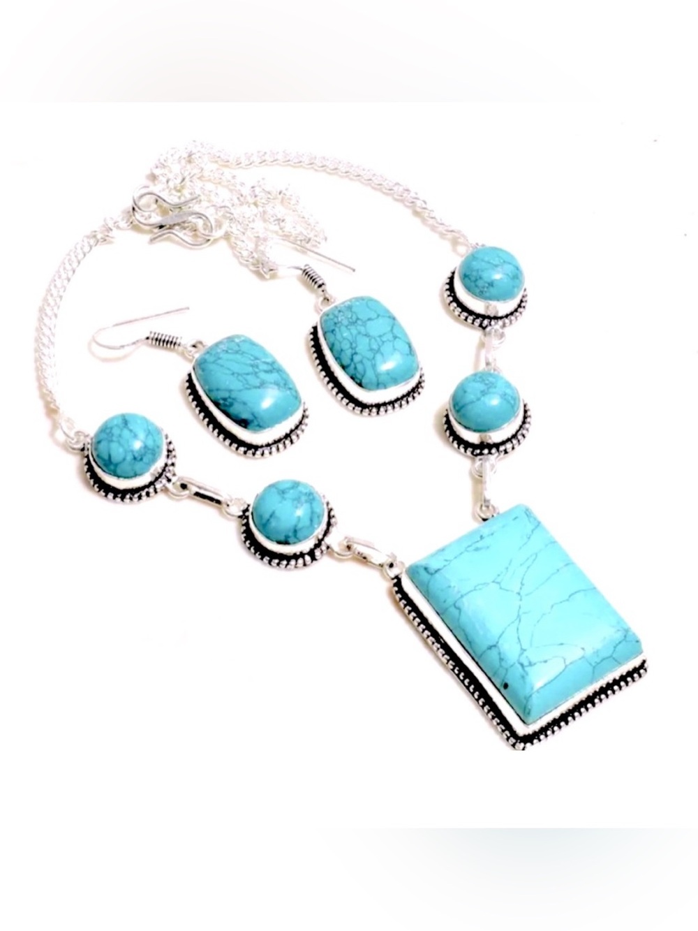 Santa Rosa Turquoise Necklace/Earrings
